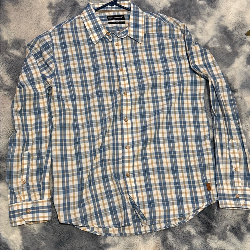 Men’s Large Eighth Avenue Button-up